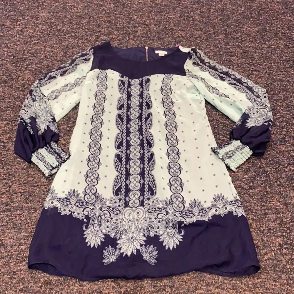 Xhilaration Teal Blue Shift Dress sz. M